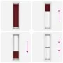 Gefalteter Bordeauxroter Plissee-Vorhang 45x200 cm Stoffbreite 44,4 cm von , Jalousien und Jalousien - Ref: Foro24-4015251, P...