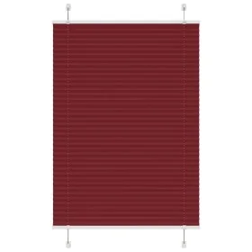 Gefalteter Bordeauxroter Plissee-Vorhang 100x150 cm Stoffbreite 99,4 cm von , Jalousien und Jalousien - Ref: Foro24-4015245, ...