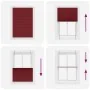 Estor Plisado rojo burdeos 100x150 cm Tela Ancho 99,4 cm de , Persianas y estores - Ref: Foro24-4015245, Precio: 22,84 €, Des...