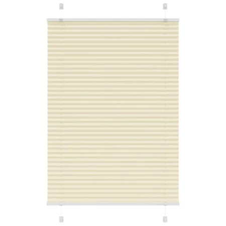Pleated cream curtain 100x100 cm Fabric Width 99.4 cm Polyester by , Blinds and blinds - Ref: Foro24-4015279, Price: 14,17 €,...