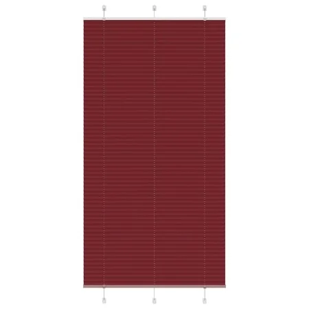 Pleated red burgundy blind 80x200 cm Fabric width 109.4 cm by , Blinds and blinds - Ref: Foro24-4015264, Price: 28,93 €, Disc...