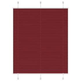Gefalteter Bordeauxroter Plissee-Vorhang 110x100 cm Stoffbreite 109,4 cm. von , Jalousien und Jalousien - Ref: Foro24-4015230...