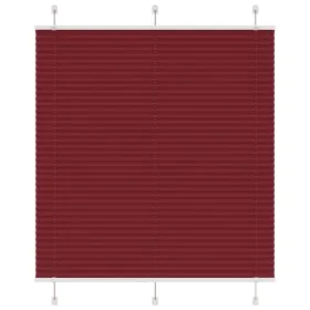 Gefalteter roter Bordeaux-Vorhang 120x100 cm Stoffbreite 119,4 cm. von , Jalousien und Jalousien - Ref: Foro24-4015232, Preis...