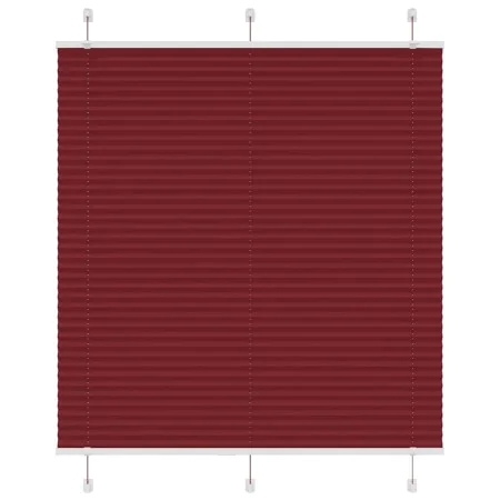 Pleated red burgundy curtain 120x100 cm Fabric width 119.4 cm by , Blinds and blinds - Ref: Foro24-4015232, Price: 17,23 €, D...