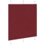 Pleated red burgundy curtain 120x100 cm Fabric width 119.4 cm by , Blinds and blinds - Ref: Foro24-4015232, Price: 17,23 €, D...