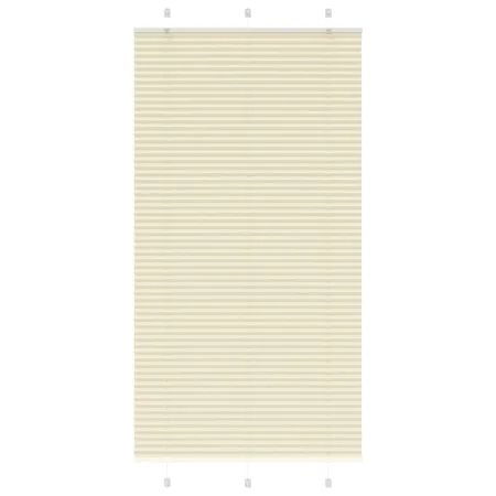 Gefalteter Cremevorhang 105x200 cm Stoffbreite 104,4 cm aus Polyester. von , Jalousien und Jalousien - Ref: Foro24-4015314, P...