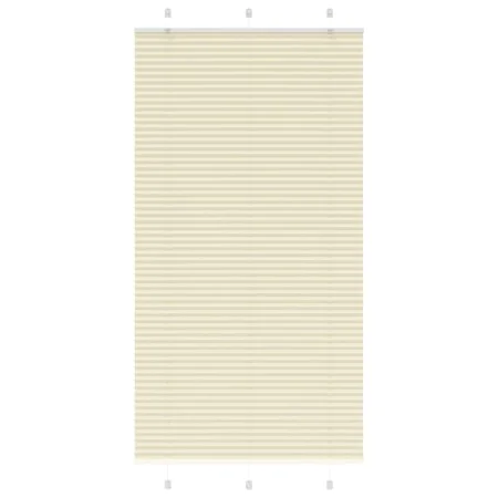 Pleated cream curtain 105x200 cm Fabric width 104.4 cm Polyester by , Blinds and blinds - Ref: Foro24-4015314, Price: 21,77 €...