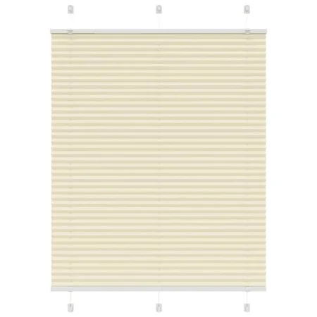 Pleated cream curtain 110x150 cm Fabric width 109.4 cm Polyester by , Blinds and blinds - Ref: Foro24-4015298, Price: 22,74 €...