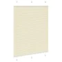 Estor Plisado crema 110x150 cm Tela Ancho 109,4 cm Poliéster de , Persianas y estores - Ref: Foro24-4015298, Precio: 25,54 €,...