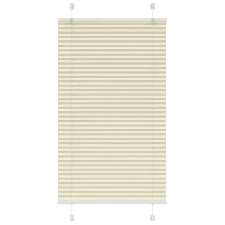 Pleated cream curtain 75x150 cm Fabric width 74.4 cm Polyester by , Blinds and blinds - Ref: Foro24-4015291, Price: 21,96 €, ...
