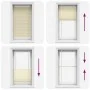 Pleated cream curtain 75x150 cm Fabric width 74.4 cm Polyester by , Blinds and blinds - Ref: Foro24-4015291, Price: 21,96 €, ...