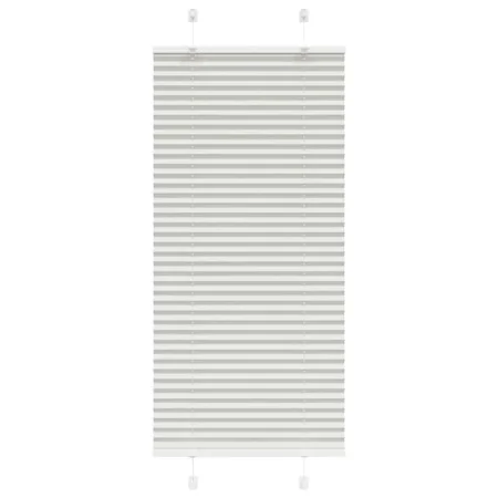 Light gray pleated blind 65x100 cm Fabric width 64.4 cm Polyester by , Blinds and blinds - Ref: Foro24-4015323, Price: 15,17 ...