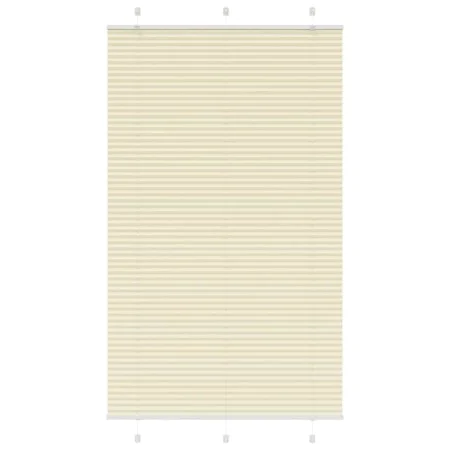 Gefalteter Cremevorhang 115x200 cm Stoffbreite 114,4 cm aus Polyester. von , Jalousien und Jalousien - Ref: Foro24-4015316, P...