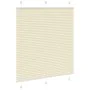 Estor Plisado crema 120x150 cm Tela Ancho 119,4 cm Poliéster de , Persianas y estores - Ref: Foro24-4015300, Precio: 23,89 €,...