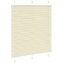 Pleated cream curtain 120x150 cm Fabric width 119.4 cm Polyester by , Blinds and blinds - Ref: Foro24-4015300, Price: 23,45 €...