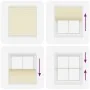 Pleated cream curtain 120x150 cm Fabric width 119.4 cm Polyester by , Blinds and blinds - Ref: Foro24-4015300, Price: 23,45 €...