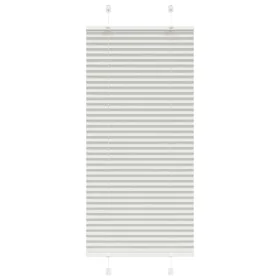 Gefalteter heller grauer Vorhang 65x150 cm Stoffbreite 64,4 cm aus Polyester. von , Jalousien und Jalousien - Ref: Foro24-401...