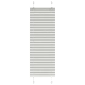 Gefalteter heller grauer Vorhang 50x150 cm Stoffbreite 49,4 cm aus Polyester von , Jalousien und Jalousien - Ref: Foro24-4015...