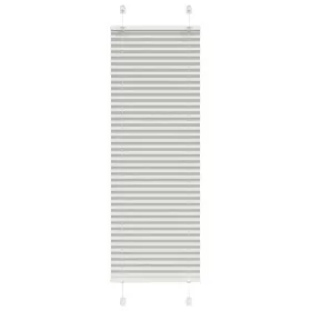 Light gray pleated blind 50x150 cm Fabric width 49.4 cm Polyester by , Blinds and blinds - Ref: Foro24-4015337, Price: 14,97 ...