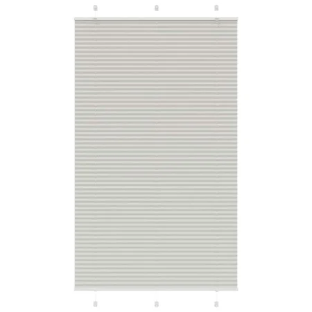 Light gray pleated blind 120x200 cm Fabric width 119.4 cm by , Blinds and blinds - Ref: Foro24-4015368, Price: 26,44 €, Disco...