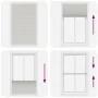 Light gray pleated blind 120x200 cm Fabric width 119.4 cm by , Blinds and blinds - Ref: Foro24-4015368, Price: 26,44 €, Disco...
