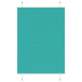 Pleated green petroleum curtain 95x100 cm Fabric width 94.4 cm by , Blinds and blinds - Ref: Foro24-4015380, Price: 17,23 €, ...