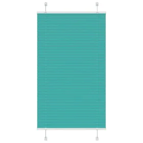 Gefalteter petrolgrüner Vorhang 70x100 cm Stoffbreite 69,4 cm von , Jalousien und Jalousien - Ref: Foro24-4015375, Preis: 18,...