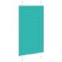 Pleated petroleum green curtain 70x100 cm Fabric width 69.4 cm by , Blinds and blinds - Ref: Foro24-4015375, Price: 18,94 €, ...