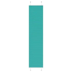 Pleated green petroleum curtain 45x200 cm Fabric width 44.4 cm by , Blinds and blinds - Ref: Foro24-4015404, Price: 15,21 €, ...