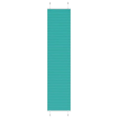 Pleated green petroleum curtain 45x200 cm Fabric width 44.4 cm by , Blinds and blinds - Ref: Foro24-4015404, Price: 15,21 €, ...