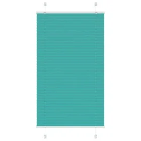 Pleated green petroleum curtain 80x100 cm Fabric width 79.4 cm by , Blinds and blinds - Ref: Foro24-4015377, Price: 13,89 €, ...