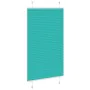 Gefalteter Plissee-Vorhang in petrolgrün, 80x100 cm, Stoffbreite 79,4 cm. von , Jalousien und Jalousien - Ref: Foro24-4015377...