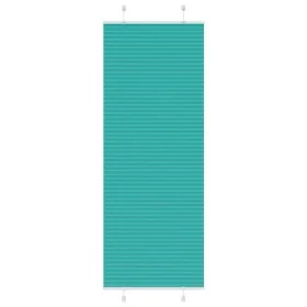 Pleated green petroleum curtain 75x200 cm Fabric width 74.4 cm by , Blinds and blinds - Ref: Foro24-4015410, Price: 21,71 €, ...