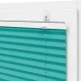 Pleated green petroleum curtain 75x200 cm Fabric width 74.4 cm by , Blinds and blinds - Ref: Foro24-4015410, Price: 21,71 €, ...