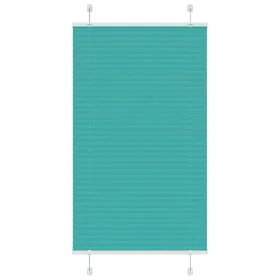 Gefalteter petrolgrüner Vorhang 80x150 cm Stoffbreite 79,4 cm von , Jalousien und Jalousien - Ref: Foro24-4015394, Preis: 15,...