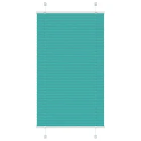 Pleated green petroleum curtain 80x150 cm Fabric width 79.4 cm by , Blinds and blinds - Ref: Foro24-4015394, Price: 15,85 €, ...