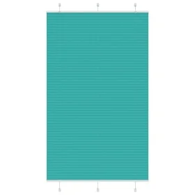 Pleated green petroleum curtain 120x200 cm Fabric width 119.4 cm by , Blinds and blinds - Ref: Foro24-4015419, Price: 28,07 €...