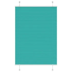 Pleated green petroleum curtain 90x150 cm Fabric width 89.4 cm by , Blinds and blinds - Ref: Foro24-4015396, Price: 18,00 €, ...