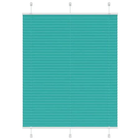 Gefalteter petrolgrüner Vorhang 105x100 cm Stoffbreite 104,4 cm von , Jalousien und Jalousien - Ref: Foro24-4015382, Preis: 1...