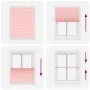 Pleated pink curtain 105x150 cm Fabric width 104.4 cm Polyester by , Blinds and blinds - Ref: Foro24-4015450, Price: 19,70 €,...