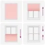 Pleated pink curtain 105x100 cm Fabric width 104.4 cm Polyester by , Blinds and blinds - Ref: Foro24-4015433, Price: 22,60 €,...