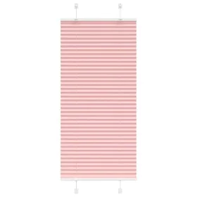 Gerüschter rosa Vorhang 65x100 cm Stoffbreite 64,4 cm aus Polyester von , Jalousien und Jalousien - Ref: Foro24-4015425, Prei...