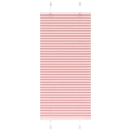 Pleated pink curtain 65x100 cm Fabric width 64.4 cm Polyester by , Blinds and blinds - Ref: Foro24-4015425, Price: 18,60 €, D...