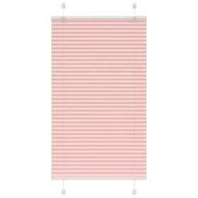 Gerüschter rosa Vorhang 75x150 cm Stoffbreite 74,4 cm aus Polyester von , Jalousien und Jalousien - Ref: Foro24-4015444, Prei...