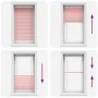 Pleated pink curtain 75x150 cm Fabric width 74.4 cm Polyester by , Blinds and blinds - Ref: Foro24-4015444, Price: 21,96 €, D...