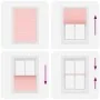 Pleated pink blind 95x100 cm Fabric width 94.4 cm Polyester by , Blinds and blinds - Ref: Foro24-4015431, Price: 18,79 €, Dis...