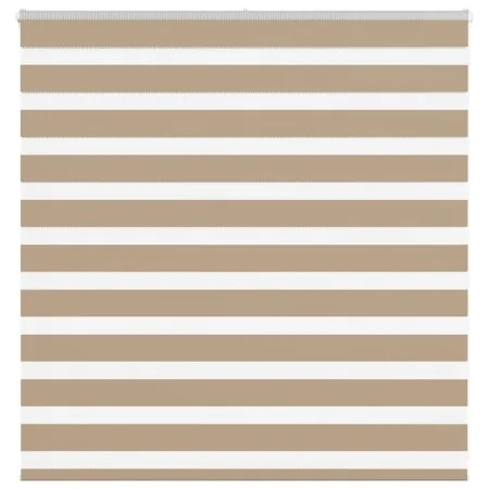 This is a brown sand woven wide 140.9 cm polyester zebra curtain. by , Blinds and blinds - Ref: Foro24-4014530, Price: 24,50 ...