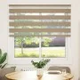 This is a brown sand woven wide 140.9 cm polyester zebra curtain. by , Blinds and blinds - Ref: Foro24-4014530, Price: 24,50 ...