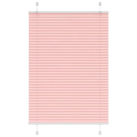 Pleated pink curtain 85x150 cm Fabric width 84.4 cm Polyester by , Blinds and blinds - Ref: Foro24-4015446, Price: 17,69 €, D...