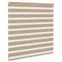 This is a brown sand woven wide 140.9 cm polyester zebra curtain. by , Blinds and blinds - Ref: Foro24-4014530, Price: 24,50 ...